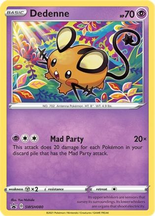 Dedenne SWSH080  - Holofoil SWSH Sword & Shield Promo Cards - Promo