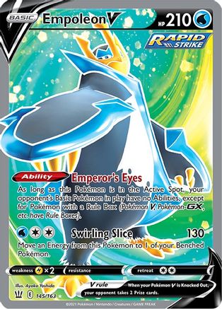 Empoleon V (Full Art) 145/163  - Holofoil SWSH05 Battle Styles - Ultra Rare