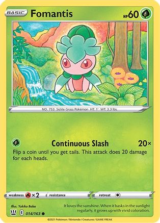 Fomantis 014/163  SWSH05 Battle Styles - Common