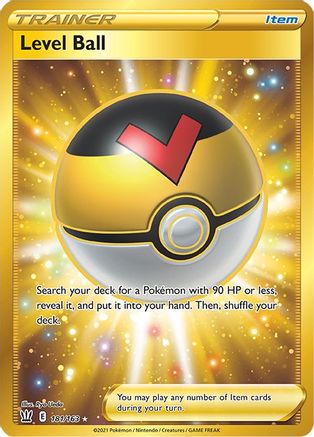 Level Ball (Secret) 181/163  - Holofoil SWSH05 Battle Styles - Secret Rare