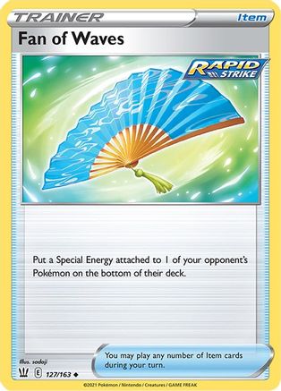 Fan of Waves 127/163  - Reverse Holofoil SWSH05 Battle Styles - Uncommon