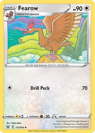 Fearow 112/163  SWSH05 Battle Styles - Uncommon