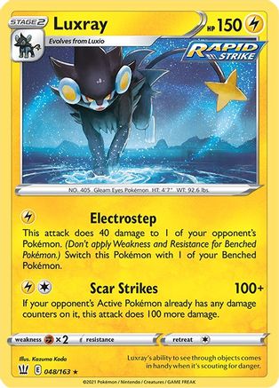 Luxray 048/163  - Holofoil SWSH05 Battle Styles - Holo Rare