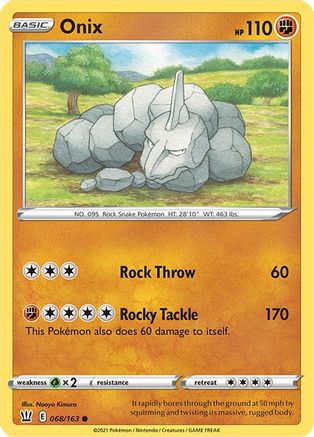 Onix 068/163  SWSH05 Battle Styles - Common