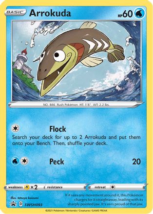 Arrokuda SWSH093  - Holofoil SWSH Sword & Shield Promo Cards - Promo