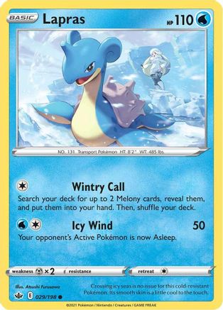 Lapras 029/198  SWSH06 Chilling Reign - Common