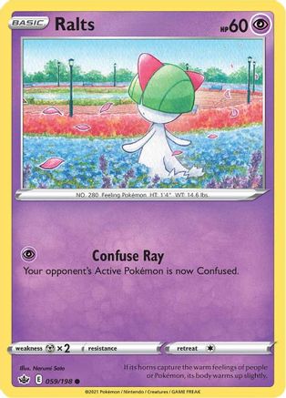 Ralts 059/198  SWSH06 Chilling Reign - Common