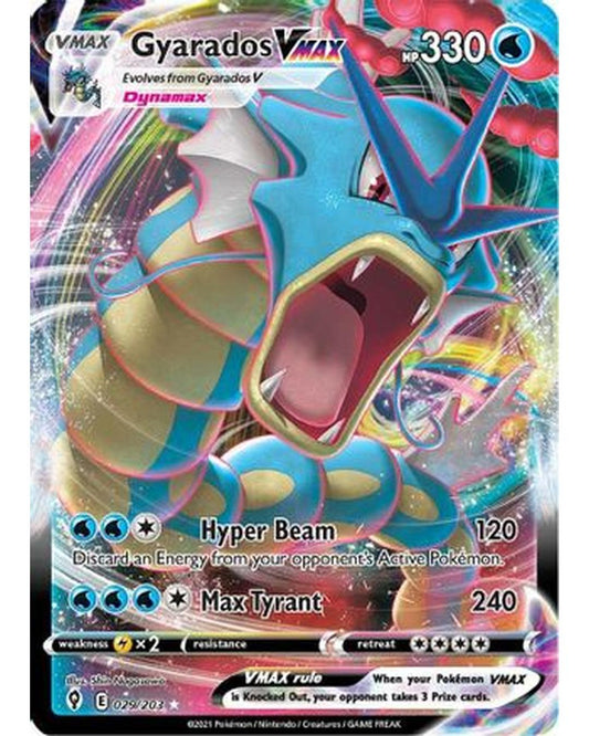 Gyarados VMAX 029/203  - Holofoil SWSH07 Evolving Skies - Ultra Rare