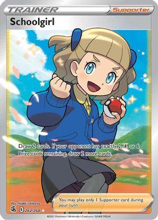 Schoolgirl (Full Art) 262/264  - Holofoil SWSH08 Fusion Strike - Ultra Rare