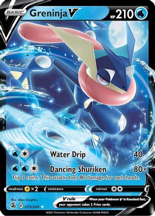 Greninja V 073/264  - Holofoil SWSH08 Fusion Strike - Ultra Rare