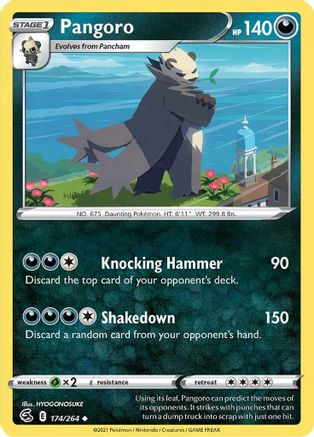 Pangoro 174/264  SWSH08 Fusion Strike - Uncommon