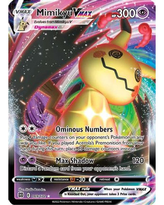Mimikyu VMAX 069/172  - Holofoil SWSH09 Brilliant Stars - Ultra Rare