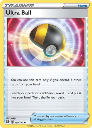Ultra Ball 150/172  - Reverse Holofoil SWSH09 Brilliant Stars - Uncommon