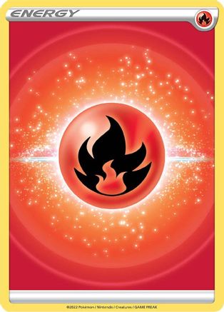 Fire Energy (2022 Unnumbered)  - Reverse Holofoil SWSH09 Brilliant Stars - Common