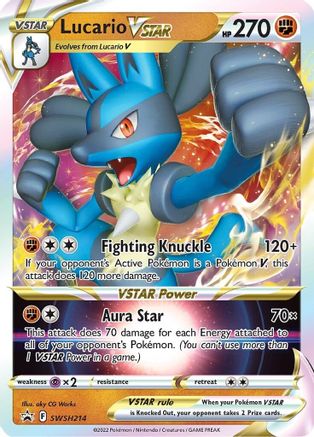 Lucario VSTAR SWSH214  - Holofoil SWSH Sword & Shield Promo Cards - Promo