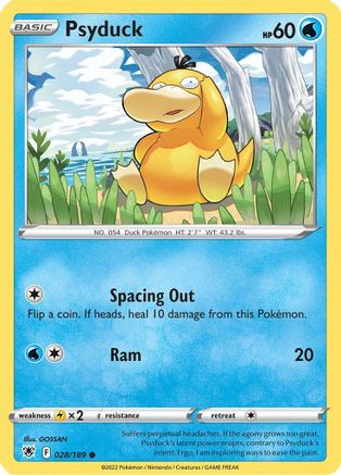 Psyduck 028/189  - Reverse Holofoil SWSH10 Astral Radiance - Common