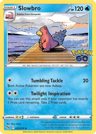 Slowbro 020/078  Pokemon GO - Uncommon
