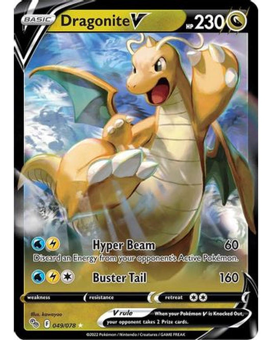 Dragonite V 049/078  - Holofoil Pokemon GO - Ultra Rare