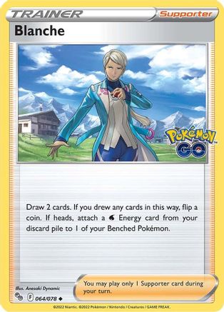 Blanche 064/078  - Reverse Holofoil Pokemon GO - Uncommon