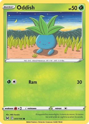 Oddish 001/196  SWSH11 Lost Origin - Common