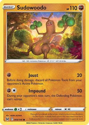 Sudowoodo 094/196  SWSH11 Lost Origin - Common