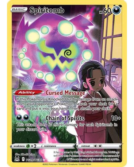 Spiritomb TG09/TG30  - Holofoil SWSH11 Lost Origin Trainer Gallery - Ultra Rare