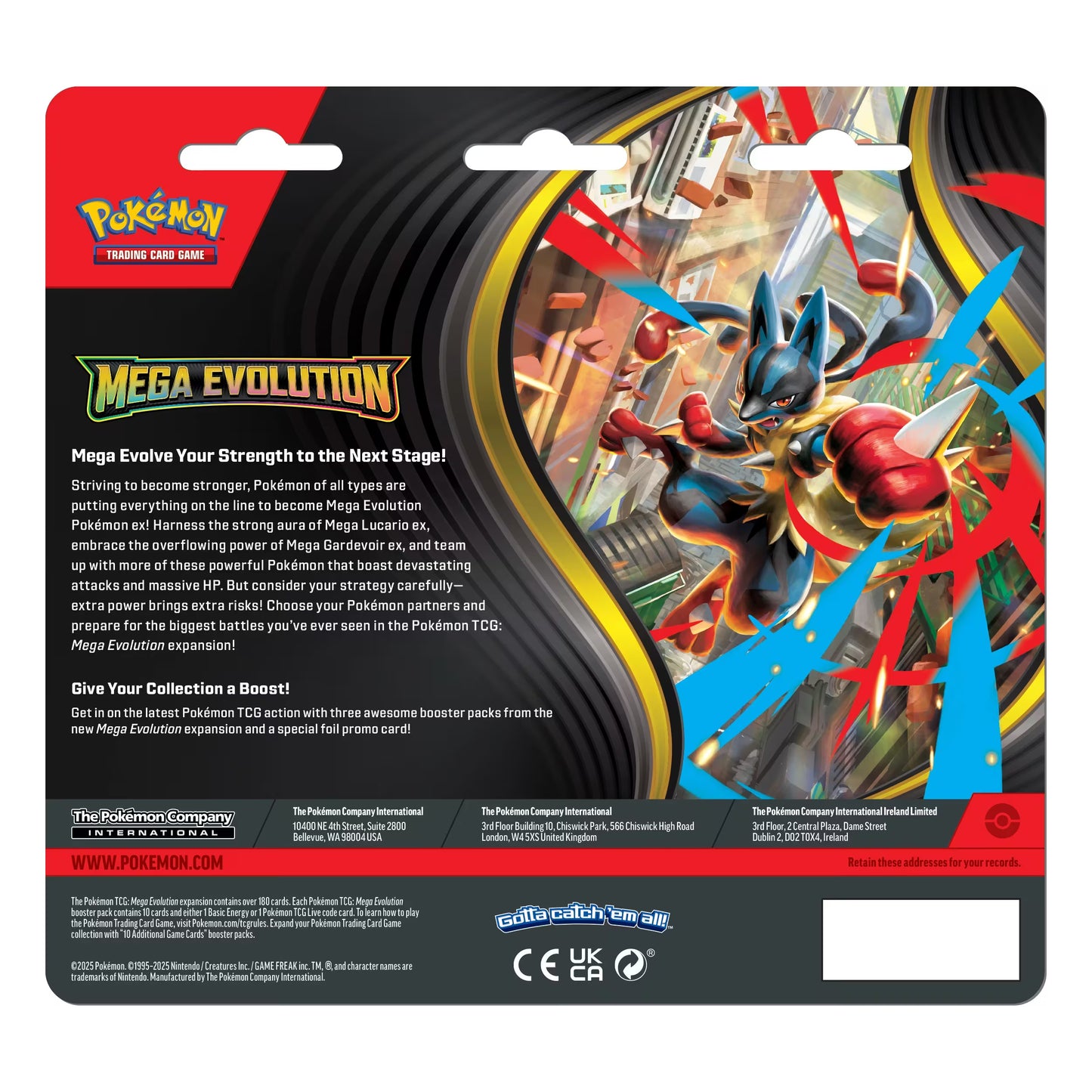 Pokémon TCG - Mega Evolution 3 Pack Blister