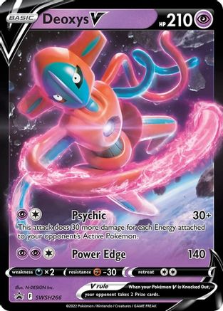 Deoxys V SWSH266  - Holofoil SWSH Sword & Shield Promo Cards - Promo