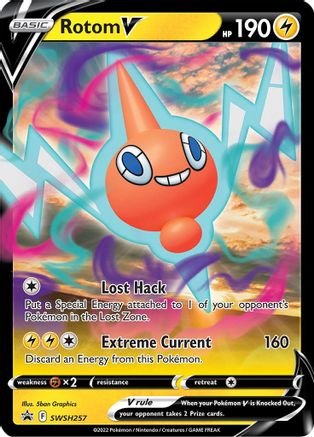 Rotom V SWSH257  - Holofoil SWSH Sword & Shield Promo Cards - Promo