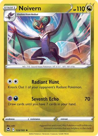Noivern 133/195  SWSH12 Silver Tempest - Rare