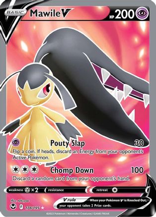 Mawile V (Full Art) 178/195  - Holofoil SWSH12 Silver Tempest - Ultra Rare