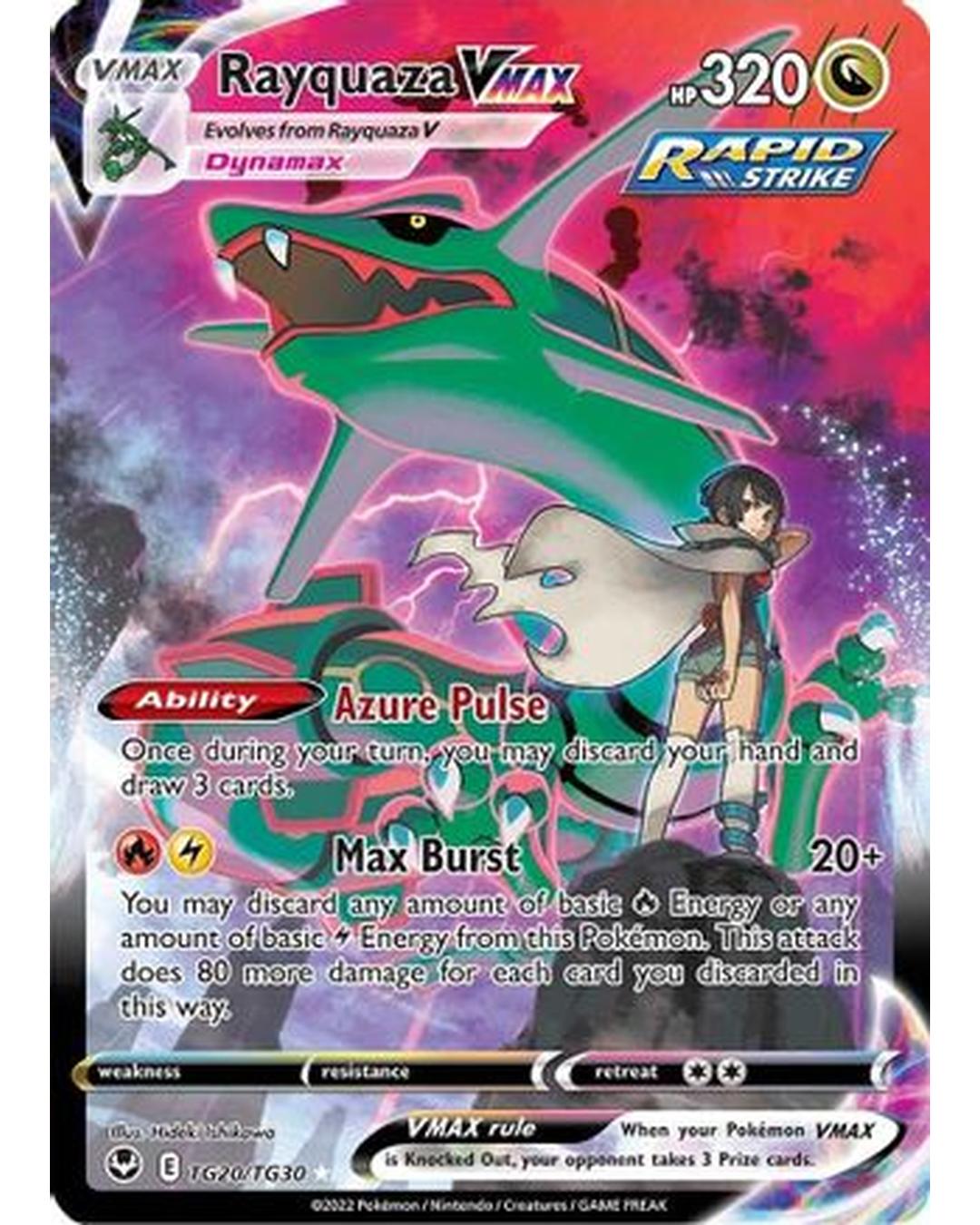 Rayquaza VMAX TG20/TG30  - Holofoil SWSH12 Silver Tempest Trainer Gallery - Ultra Rare