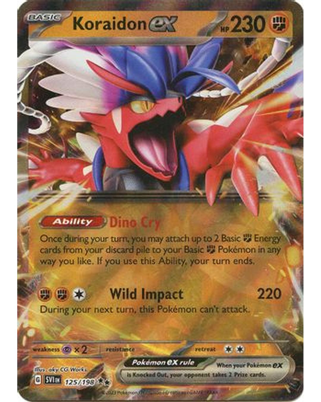 Koraidon ex 125/198  - Holofoil SV01 Scarlet & Violet Base Set - Double Rare
