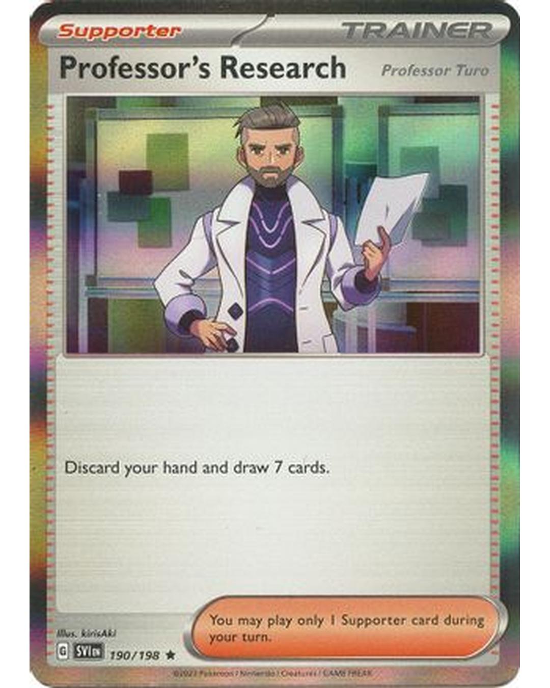 Professor's Research 190/198  - Holofoil SV01 Scarlet & Violet Base Set - Rare