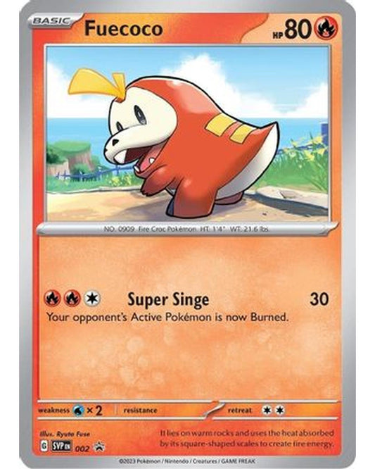 Fuecoco 002  - Holofoil SV Scarlet & Violet Promo Cards - Promo