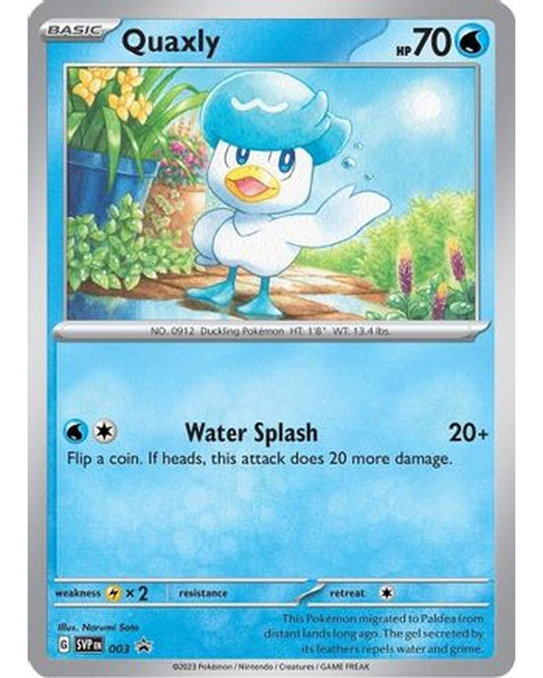 Quaxly 003  - Holofoil SV Scarlet & Violet Promo Cards - Promo