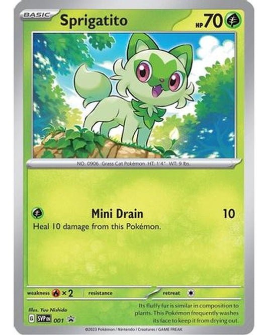 Sprigatito 001  - Holofoil SV Scarlet & Violet Promo Cards - Promo