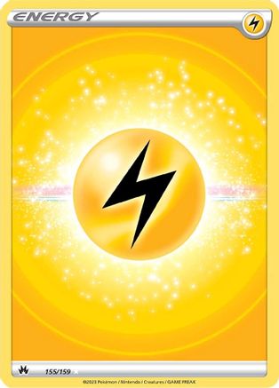 Lightning Energy (Texture Full Art) 155/159  - Holofoil Crown Zenith - Ultra Rare