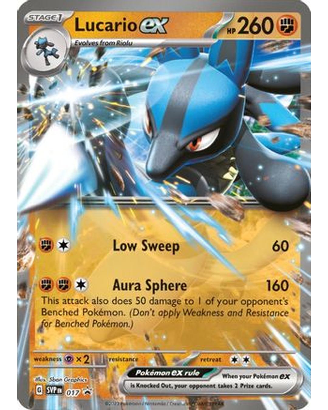 Lucario ex 017  - Holofoil SV Scarlet & Violet Promo Cards - Promo