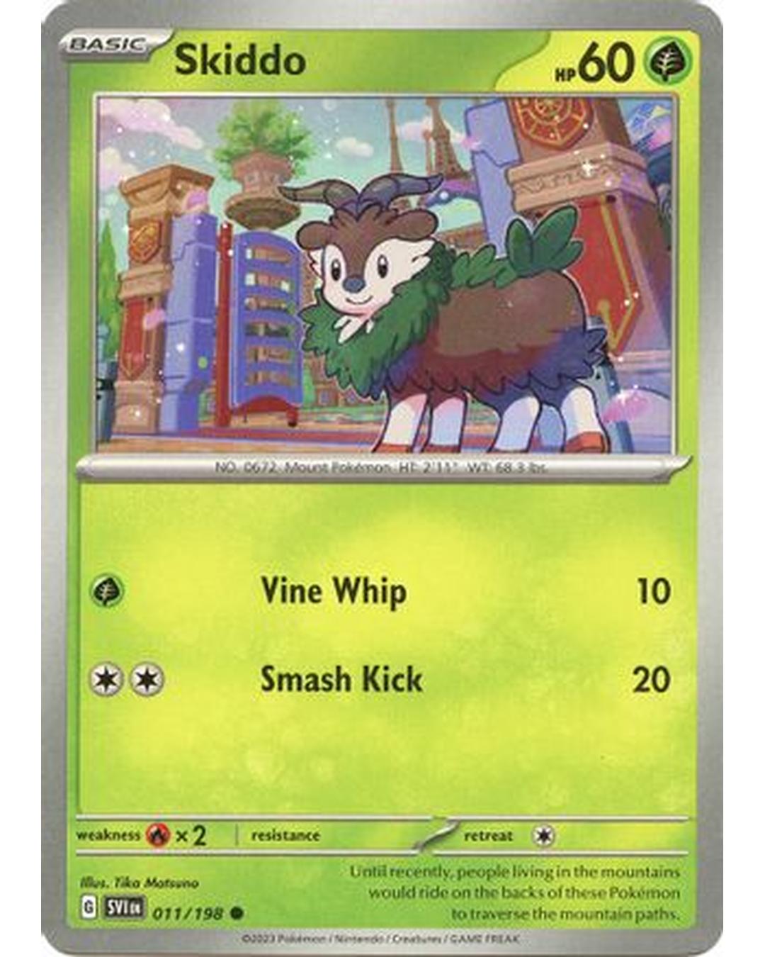 Skiddo 011/198  SV01 Scarlet & Violet Base Set - Common