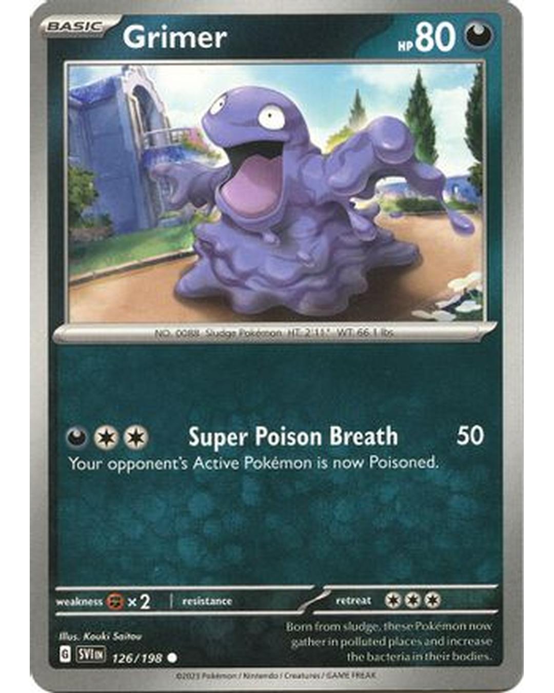 Grimer 126/198  SV01 Scarlet & Violet Base Set - Common