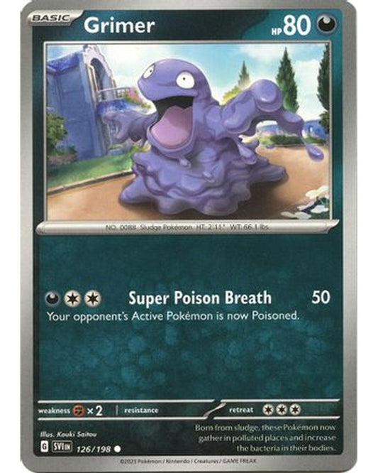Grimer 126/198  SV01 Scarlet & Violet Base Set - Common