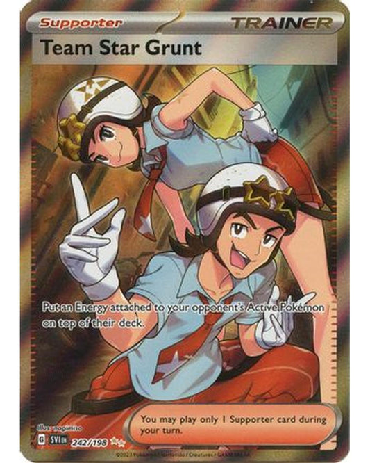 Team Star Grunt 242/198  - Holofoil SV01 Scarlet & Violet Base Set - Ultra Rare