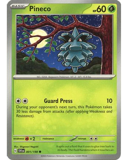 Pineco 001/198  SV01 Scarlet & Violet Base Set - Common