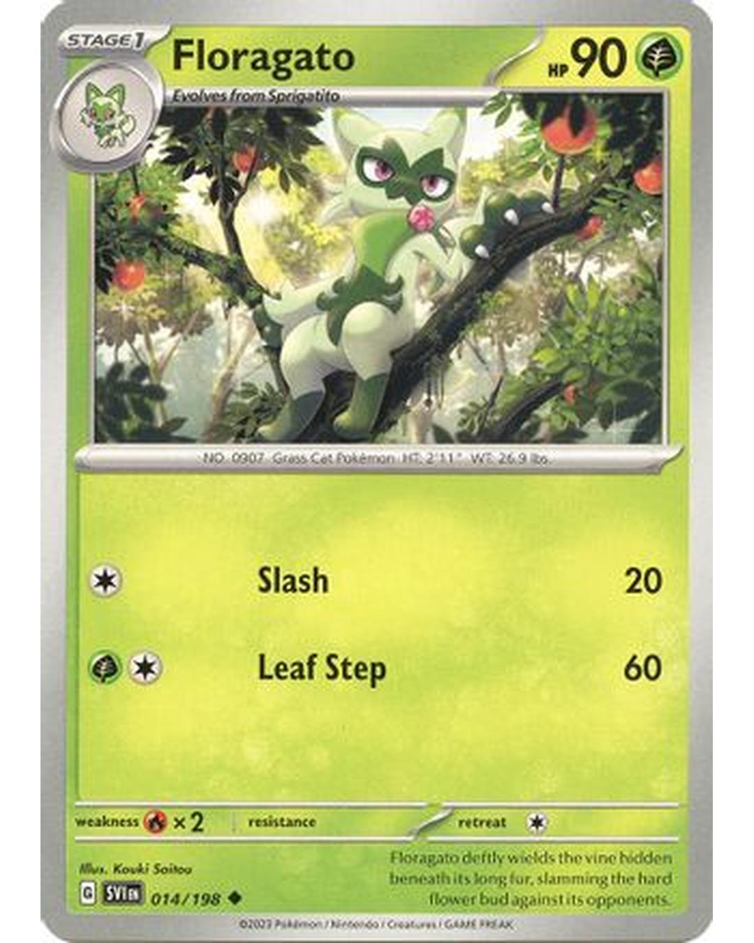 Floragato 014/198  SV01 Scarlet & Violet Base Set - Uncommon