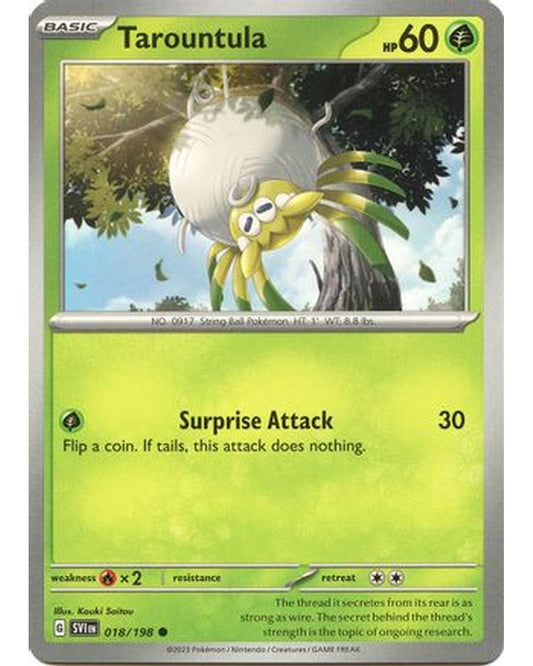 Tarountula 018/198  - Reverse Holofoil SV01 Scarlet & Violet Base Set - Common