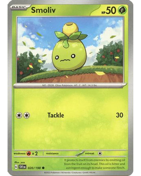 Smoliv 020/198  SV01 Scarlet & Violet Base Set - Common