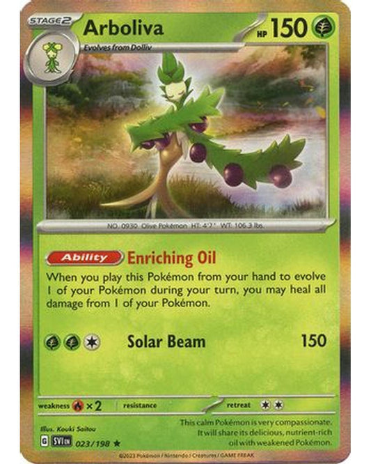 Arboliva 023/198  - Holofoil SV01 Scarlet & Violet Base Set - Rare