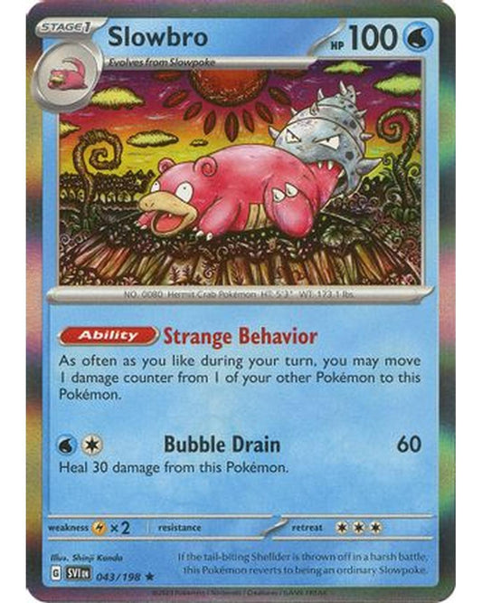 Slowbro 043/198  - Reverse Holofoil SV01 Scarlet & Violet Base Set - Rare