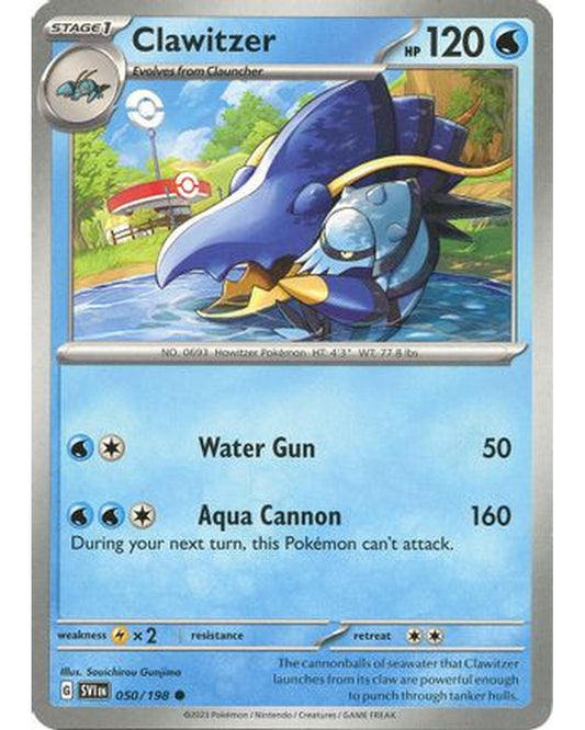 Clawitzer 050/198  SV01 Scarlet & Violet Base Set - Common